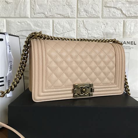 chanel small beige boy bag|Chanel le boy bag yupoo.